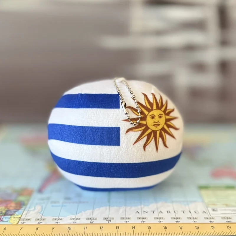 Uruguayball, Uruguay Countryball Plushie, 4 inch