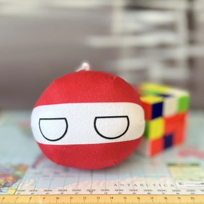 17-Austria-4inch-1 Austria Countryball Plushie 4 inch by CBC Toys – Red White Red Flag Soft Toy