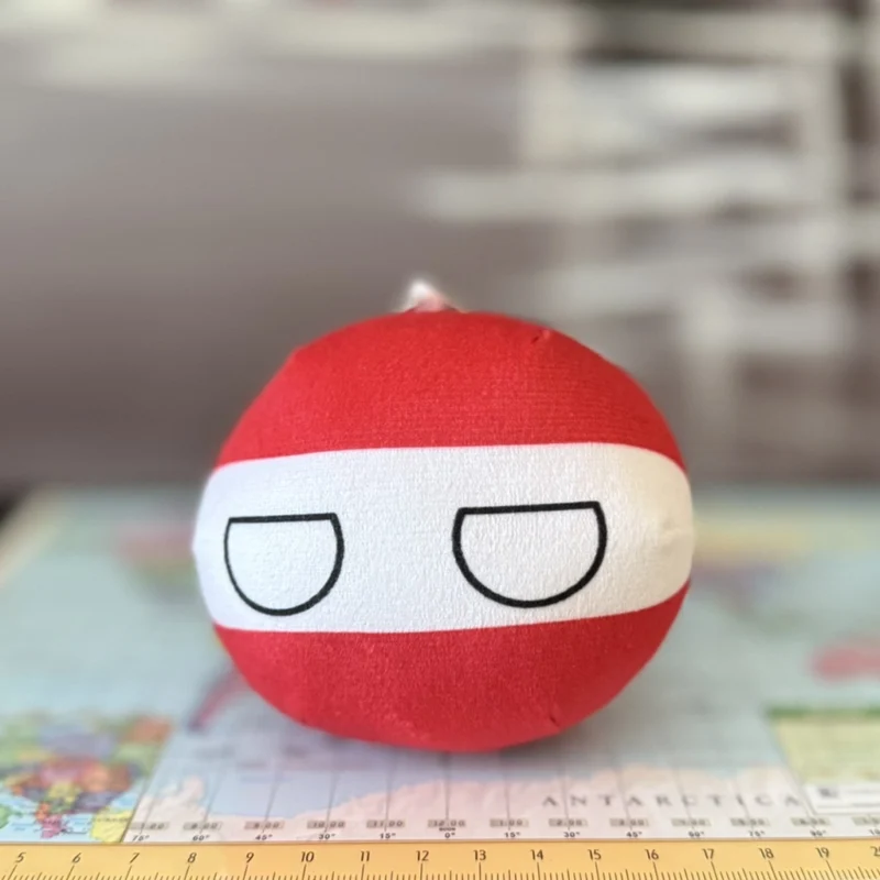 17-Austria-4inch-2 Austriaball, Austria Countryball Plushie, 4 inch