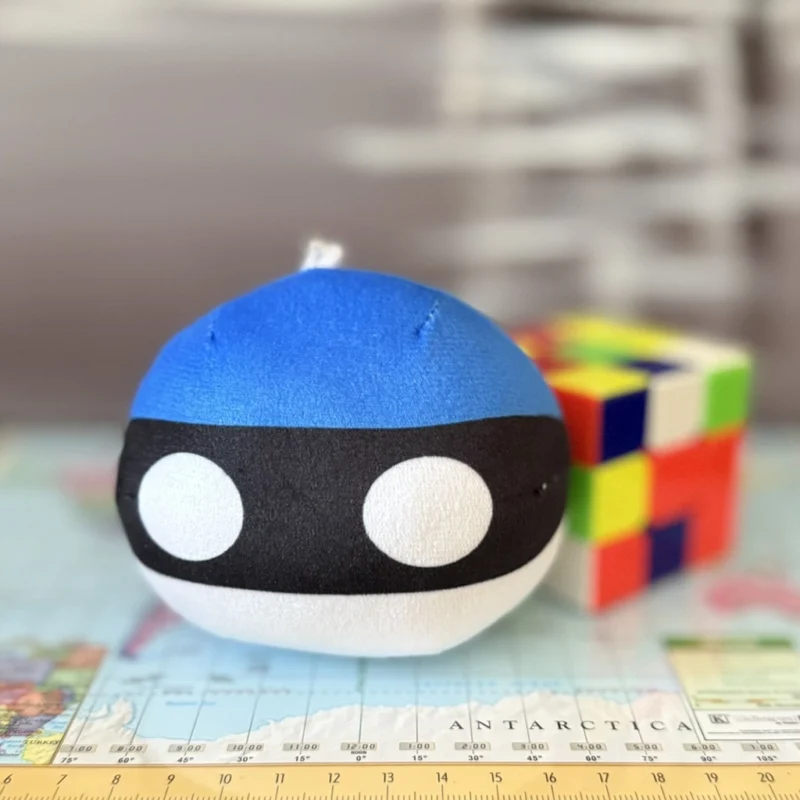 17-Estonia-4inch-1 Estoniaball, Estonia Countryball Plushie, 4 inch