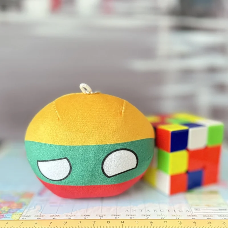 17-Lithuania-4inch-1 Lithuaniaball, Lithuania Countryball Plushie, 4 inch