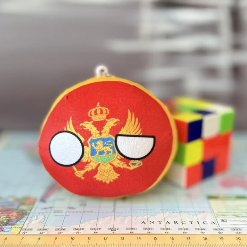 17-Montenegro-4inch-1 Montenegroball, Montenegro Countryball Plushie, 4 inch