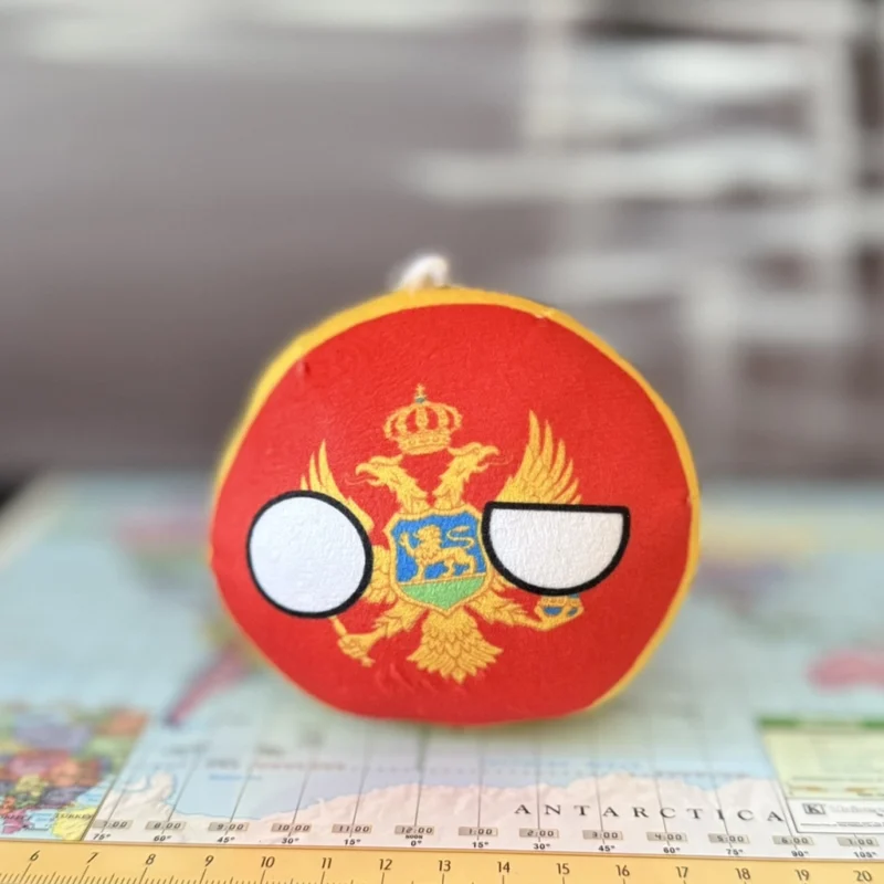 17-Montenegro-4inch-2 Montenegroball, Montenegro Countryball Plushie, 4 inch