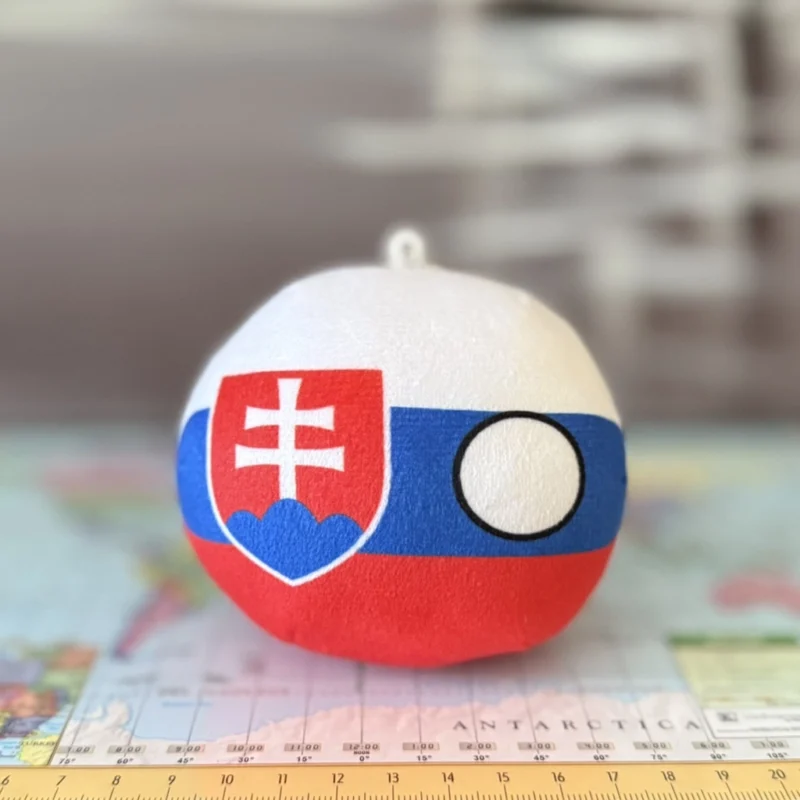 17-Slovakia-4inch-2 Slovakiaball, Slovakia Countryball Plushie, 4 inch