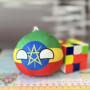 Ethiopiaball, Ethiopia Countryball Plushie, 4 inch
