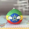 18-Ethiopia-4inch-2 Ethiopiaball, Ethiopia Countryball Plushie, 4 inch