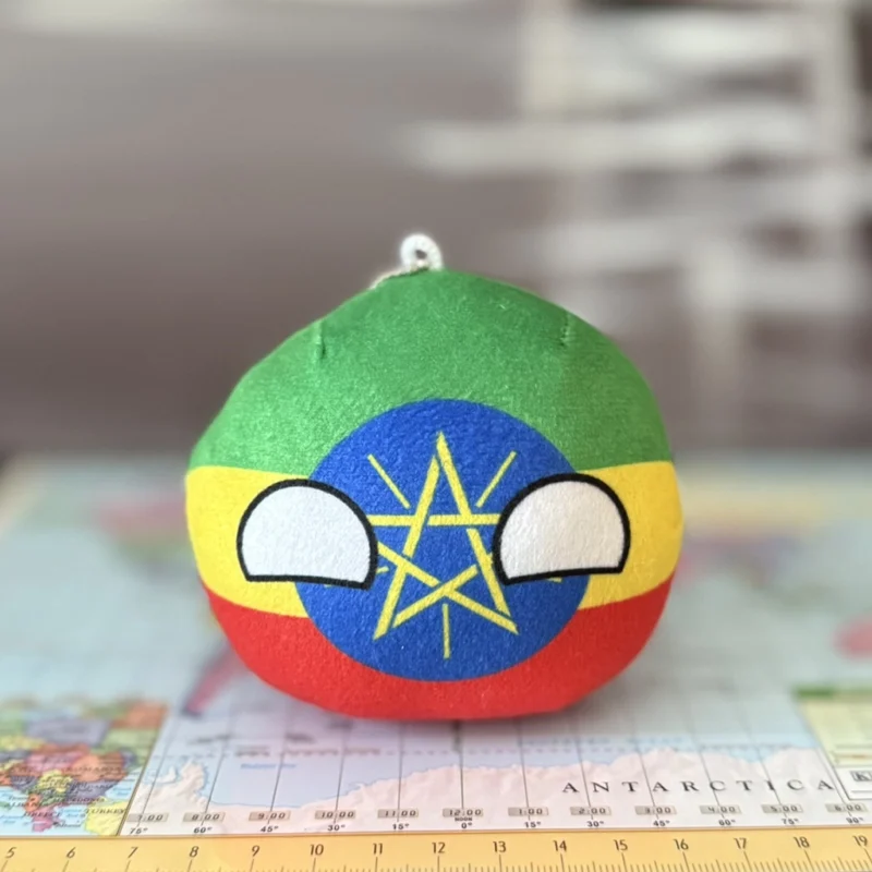 Ethiopiaball, Ethiopia Countryball Plushie, 4 inch