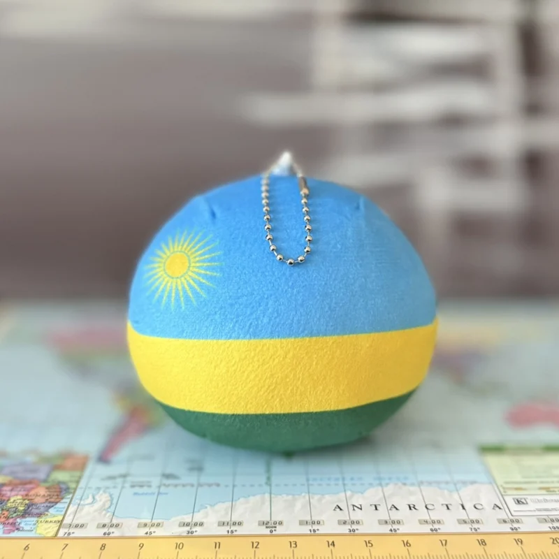 18-Rwanda-4inch-3 Rwandaball, Rwanda Countryball Plushie, 4 inch