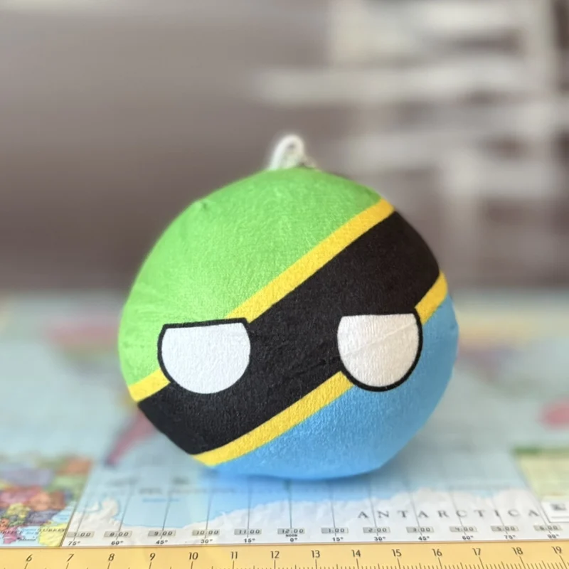 Tanzaniaball, Tanzania Countryball Plushie, 4 inch