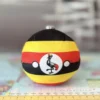18-Uganda-4inch-2 Ugandaball, Uganda Countryball Plushie, 4 inch