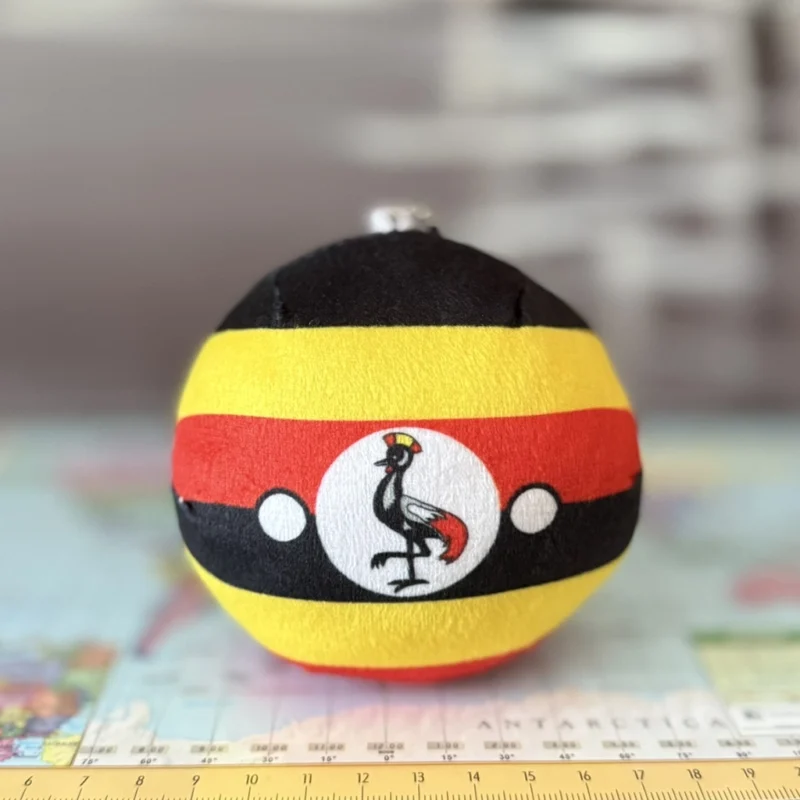 Ugandaball, Uganda Countryball Plushie, 4 inch