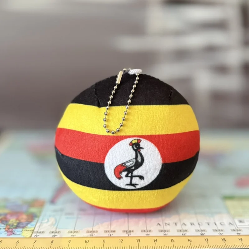 Ugandaball, Uganda Countryball Plushie, 4 inch