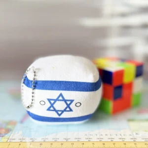 Israelball, Israel Countryball Plushie, 4 inch