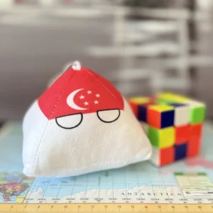 Singaporeball, Singapore Countryball Plushie, 4 inch
