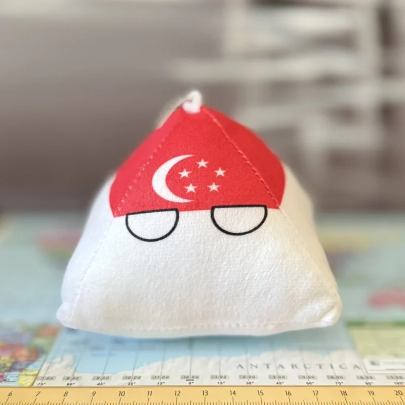31-Singapore-4inch-2 Singaporeball, Singapore Countryball Plushie, 4 inch