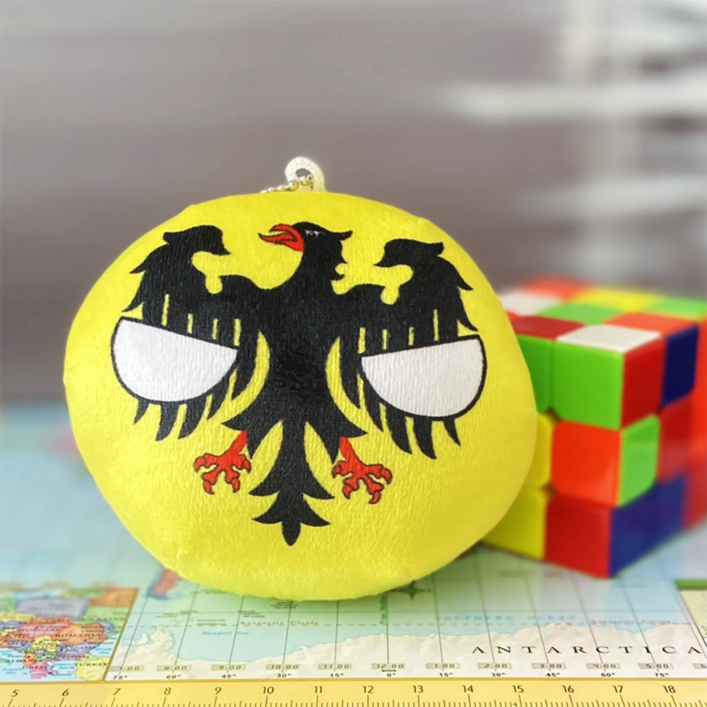 42-Holy Roman_Empire-4inch-1 Holy Roman Empireball, Holy Roman Empire Countryball Plushie, 4 inch