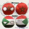 G13-3 Countryball plushies set - Algeria, Libya, Morocco, Tunisia, Sudan, Chad