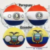 G16-2 6PC: Colombia, Venezuela, Paraguay, Ecuador, Peru, Uruguay