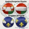 G42-2 6PC: Prussia, Austro Hungarian Empire, Qing, Kingdom of France, Holy Roman Empire, Rome