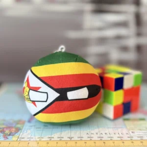 Zimbabweball, Zimbabwe Countryball Plushie, 4 inch