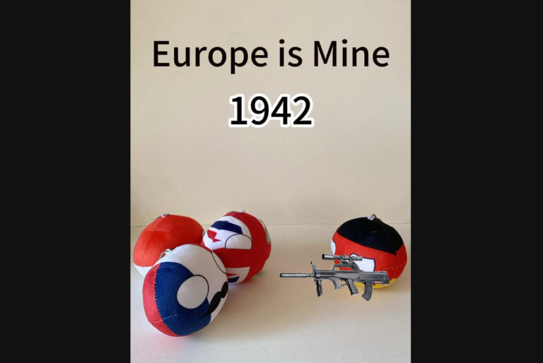 germany and europe countryball plush leadership comparison 1942 vs today