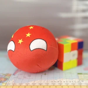 China Countryball plushie, front view