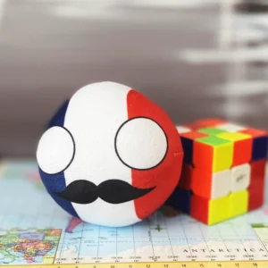 France Countryball plushie, front view