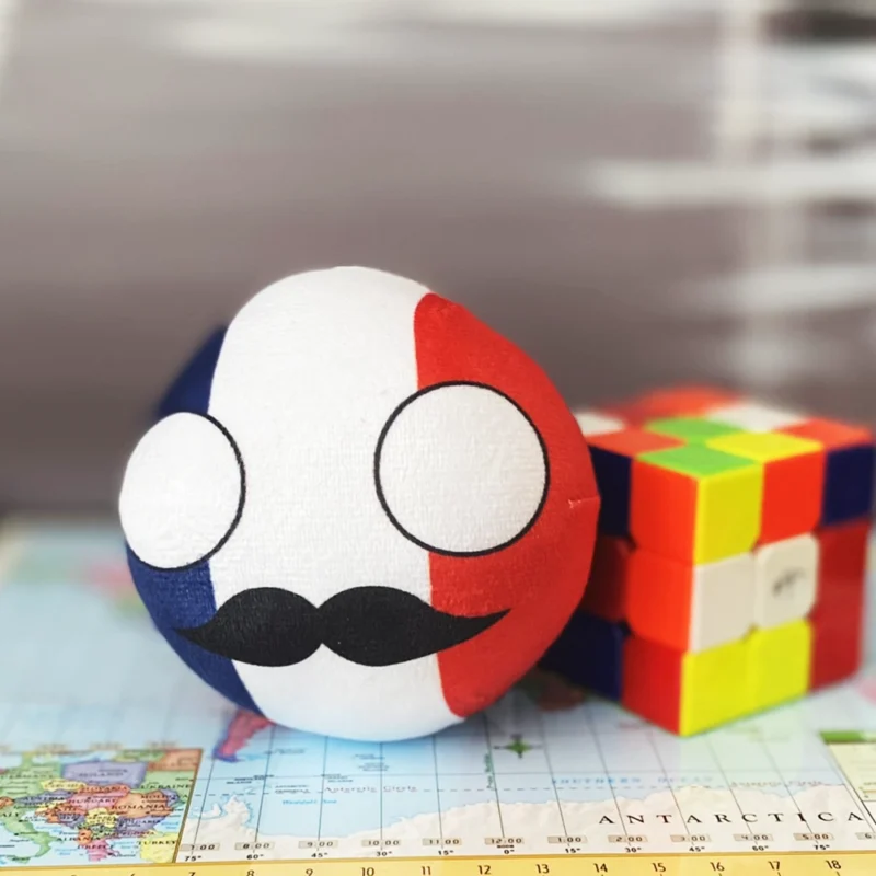 France Countryball plushie, front view