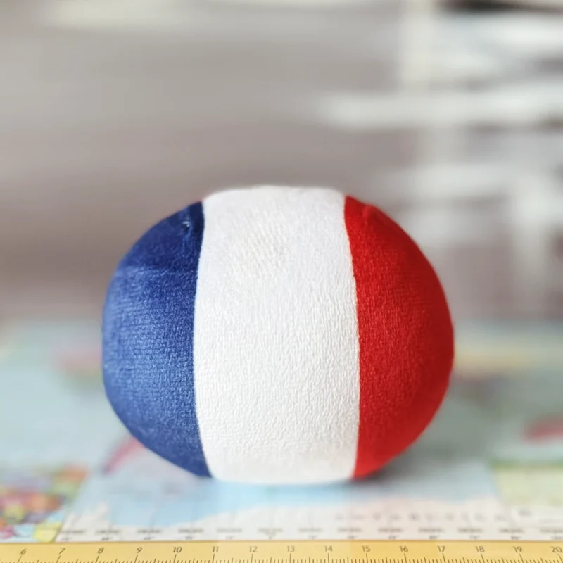France Countryball plushie, back view