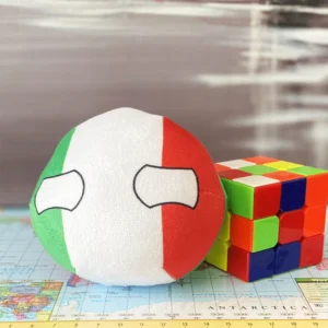 Italy Countryball plushie, front view