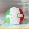 Italy Countryball plushie, side view