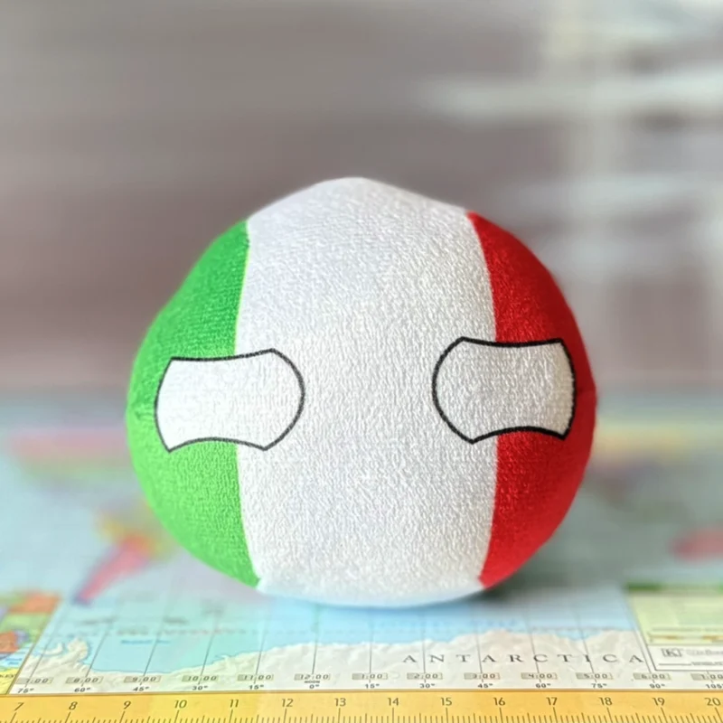 Italy Countryball plushie, side view