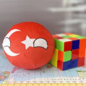 Turkey Countryball plushie, front view