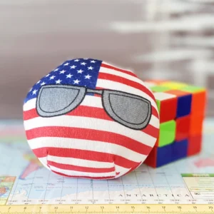 USA Countryball plushie, front view