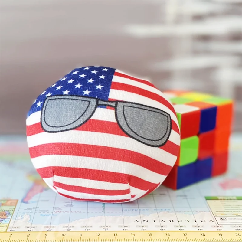 USA Countryball plushie, front view