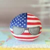 USA Countryball plushie, side view