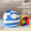 Greece Countryball plushie, front view