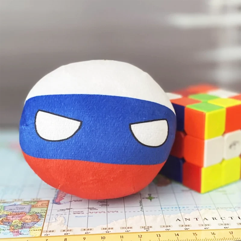 Russia Countryball plushie, front view