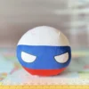 Russia Countryball plushie, side view