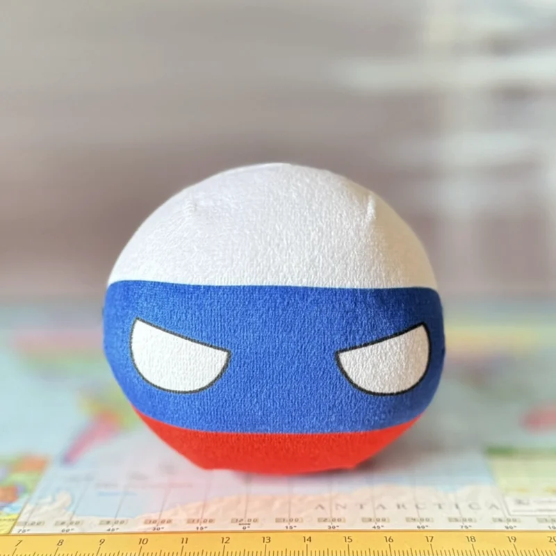 Russia Countryball plushie, side view