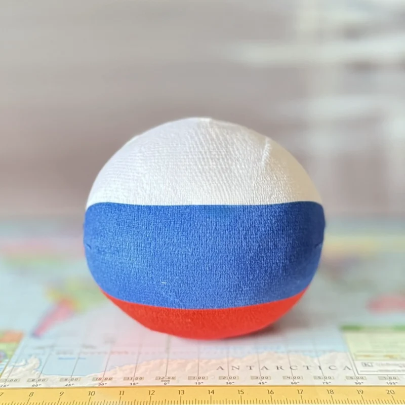 Russia Countryball plushie, back view