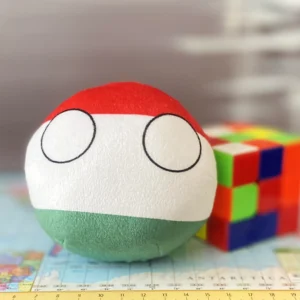 Hungary Countryball plushie, front view