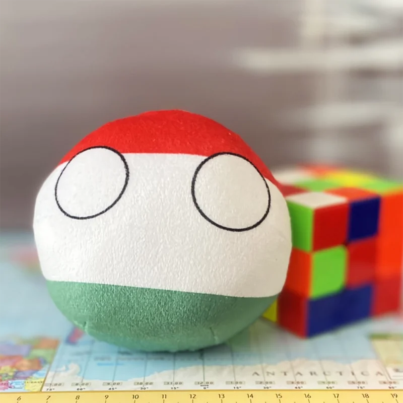 Hungary Countryball plushie, front view