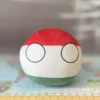 Hungary Countryball plushie, side view