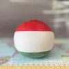 Hungary Countryball plushie, back view