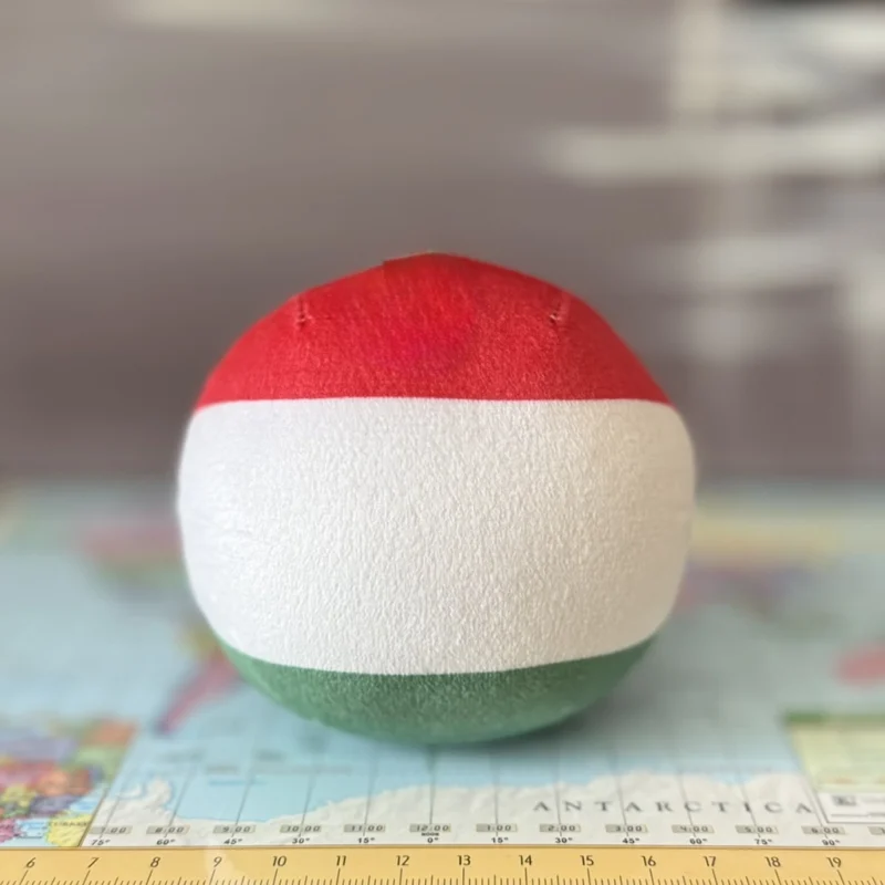Hungary Countryball plushie, back view