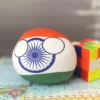 India Countryball plushie, front view