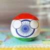 India Countryball plushie, side view