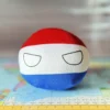 Netherlands Countryball plushie, side view