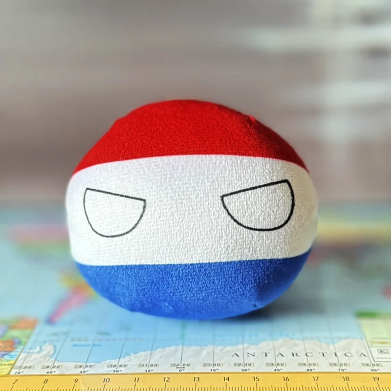 Netherlands Countryball plushie, side view